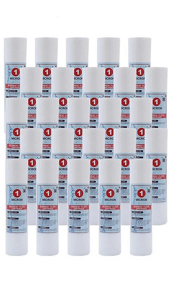 Su Arıtma Cihazı Aksesuarı Su Arıtma Cihazı 10 İnc 1 Mikron Sediment Spun Filtre (25 Adet) - Image 1