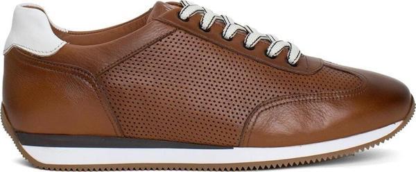 Marcomen 19585 Erkek Hakiki Deri Casual Ayakkabı Taba - Image 1