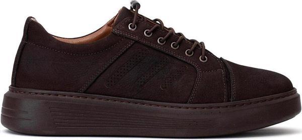 Ayakkabı Fuarı Elit Slgld438N Erkek Hakiki Deri Casual Ayakkabı Kahverengi - Image 1