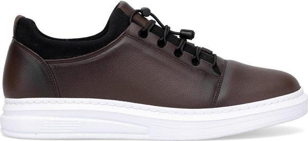 Ayakkabı Fuarı Elit Slcps584C Erkek Hakiki Deri Casual Ayakkabı Kahverengi - Image 1