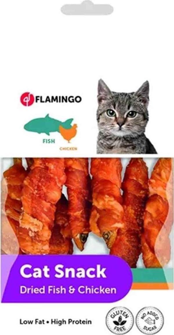 Flamingo Hapki Kurutulmuş Balık ve Tavuklu Kedi Ödülü 50gr   - Image 1