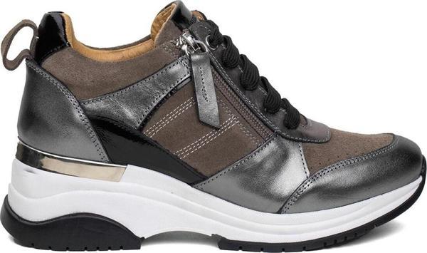 Mammamia D24Ka-345 Kadın Hakiki Deri Günlük Ayakkabı Vizon - Image 1