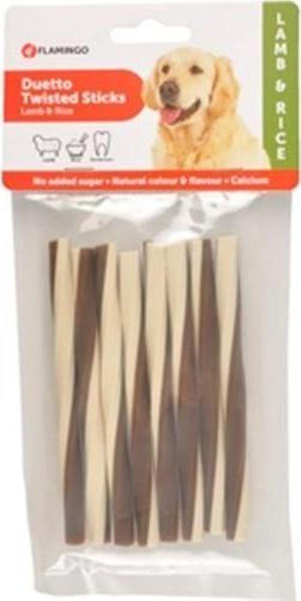 Flamingo Duetto Twist Kuzulu Köpek Ödül Çubuğu 85g - Image 1