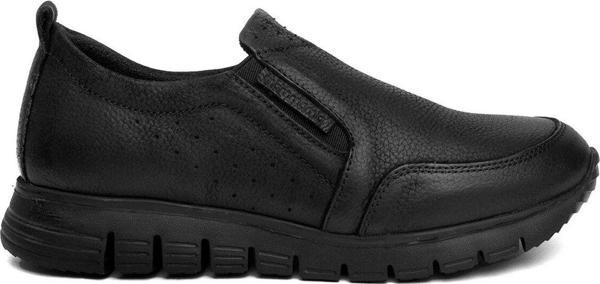 Mammamia D24Ka-3220 Kadın Nubuk Hakiki Deri Casual Ayakkabı Siyah - Image 1