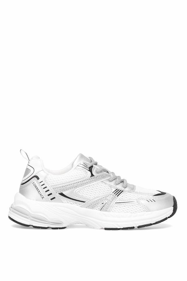 Lumberjack 101939240 5M Pentagon 5Fx Kadın Klasik Sneaker Beyaz - Gümüş - Image 1
