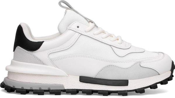 Lufian 112230265 Henry Erkek Hakiki Deri Klasik Sneaker Beyaz - Image 1