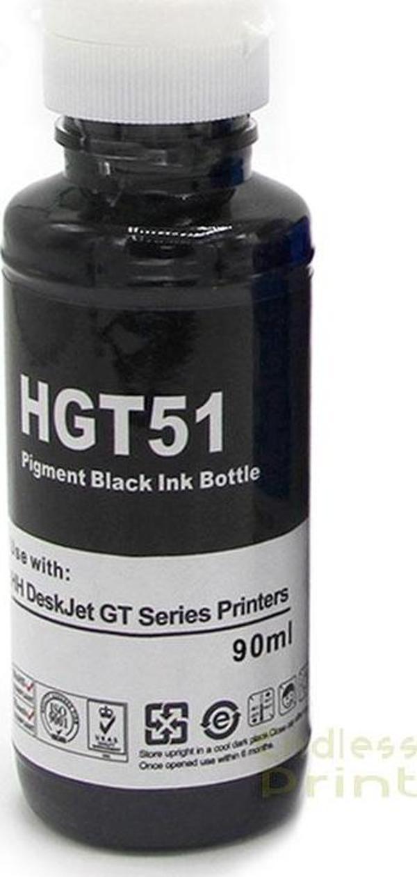 hementoner Mürekkep-Hp Gt51Xl Siyah Refill Ink.-90Ml (Muadil) - Image 1