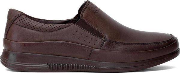 Voyager Y4297 Erkek Hakiki Deri Casual Ayakkabı Kahverengi - Image 1