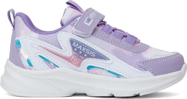 Ayakkabı Fuarı Elit Asmax513 Filet Kız Çocuk Klasik Sneaker Beyaz - Lila - Image 1