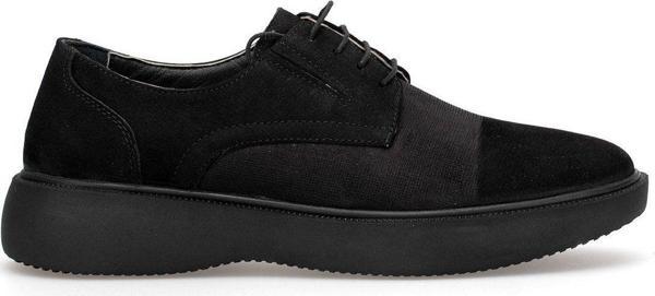 Ayakkabı Fuarı Elit Slgld620N Erkek Hakiki Deri Casual Ayakkabı Siyah - Image 1