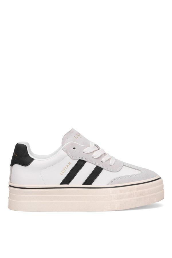Lufian 121230025N Angela Kadın Hakiki Deri Klasik Sneaker Beyaz - Image 1