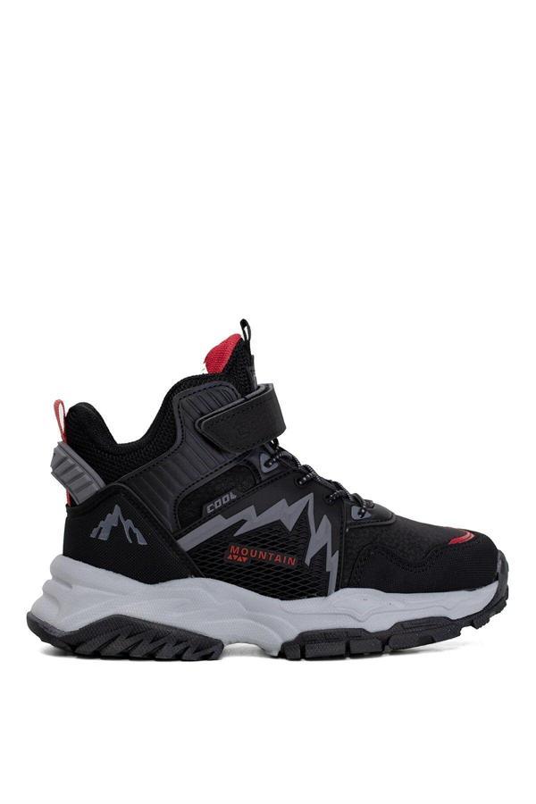 Cool Kids Lukas Filet Erkek Çocuk Hi Sneaker Siyah - Image 1
