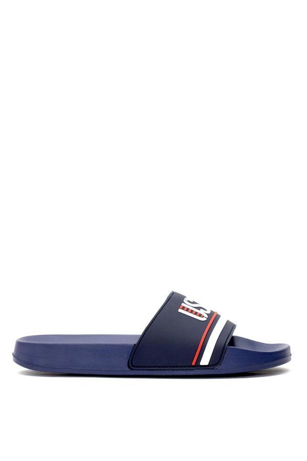 U.S. Polo Assn. 10198403 5M Band 5Fx Erkek Düz Terlik Lacivert - Image 1