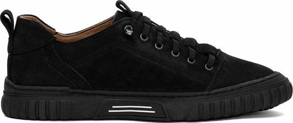 Ayakkabı Fuarı Elit Mzv6001N Erkek Hakiki Nubuk Deri Casual Ayakkabı Siyah - Image 1