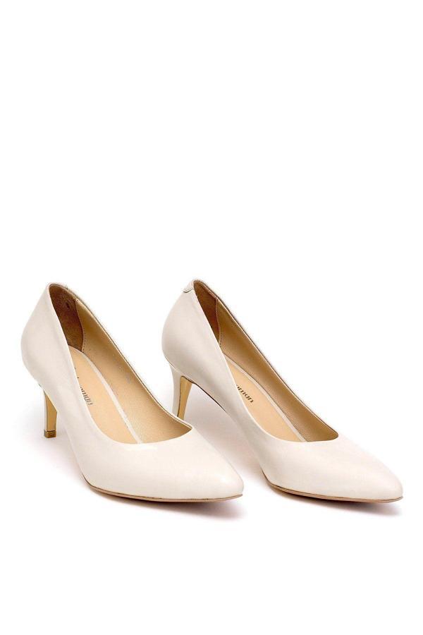 Ayakkabı Fuarı Elit Selestia Kadın Hakiki Deri Stiletto Bej - Image 1