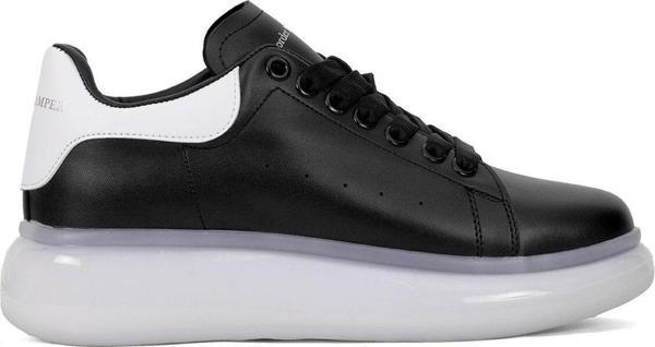 Mc Jamper 2270 Erkek Klasik Sneaker Siyah - Beyaz - Image 1