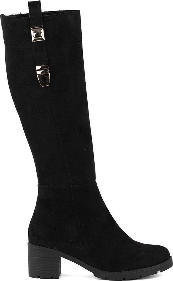 Ayakkabı Fuarı Elit Btcmr749S Kadın Topuklu Çizme Siyah - Image 1