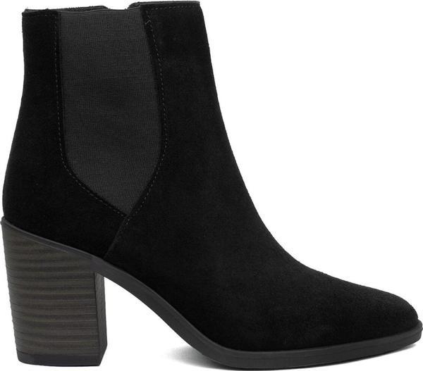 Mammamia D24Kb-4120 Kadın Hakiki Süet Deri Topuklu Bot Siyah - Image 1