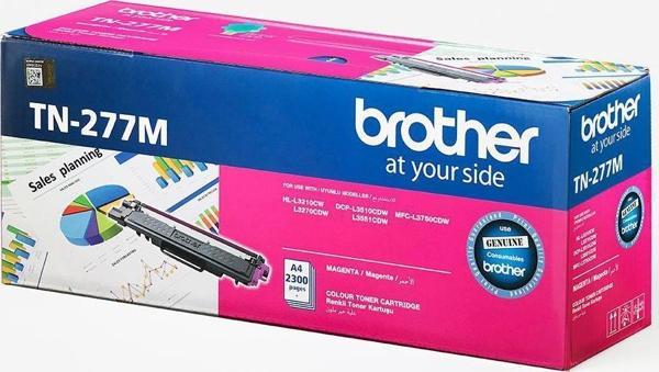 Brother TN-277M 2.300 Sayfa Magenta Kırmızı Toner HL-L3270CDW DCP-L3551CDW MFC-L3750CDW - Image 1