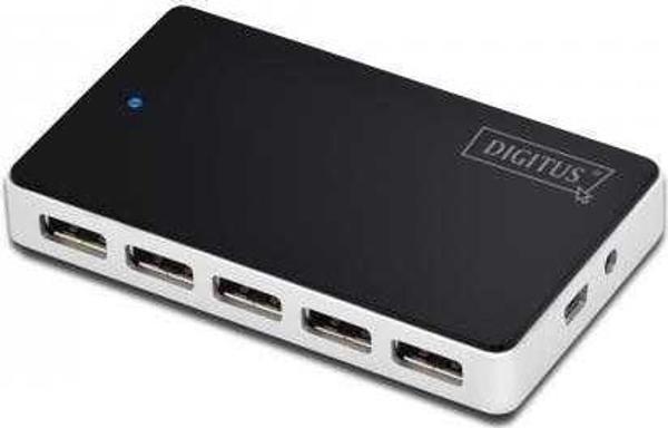 Digitus DA-70229 10 PORT 2.0 SİYAH USB ÇOKLAYICI - Image 1