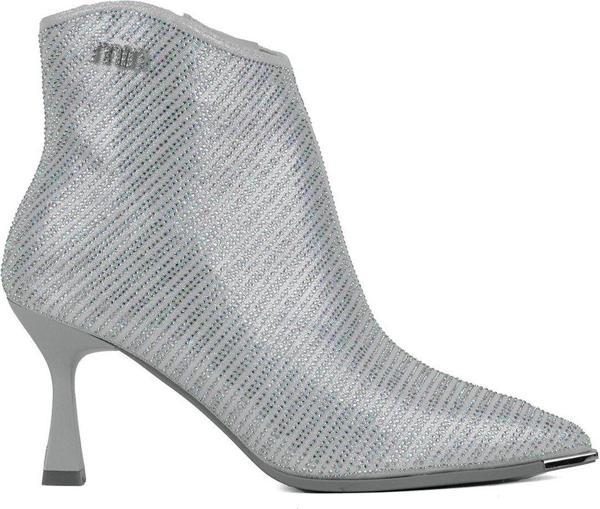 Guja 24K430-1 Kadın Topuklu Abiye Bot Gümüş - Image 1