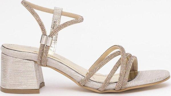 Ayakkabı Fuarı Elit Mst780L Kadın Klasik Topuklu Ayakkabı Altın - Image 1