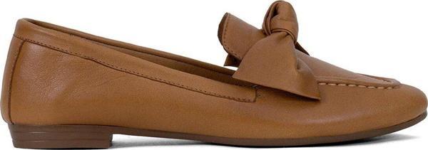 Ayakkabı Fuarı Elit Brk108C Kadın Hakiki Deri Babet Taba - Image 1