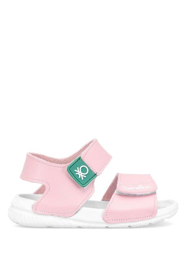Benetton Bn-1252 Bebe Kız Çocuk Sandalet Pudra - Image 1