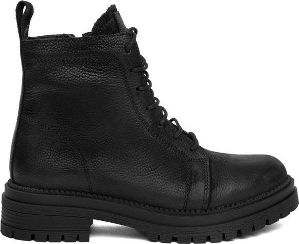 Mammamia D24Kb-4395 Kadın Nubuk Hakiki Deri Düz Bot Siyah - Image 1