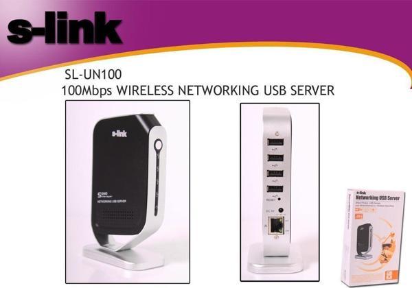 S-link SN-UN100 100mhps Wrls Networking Usb Server - Image 1
