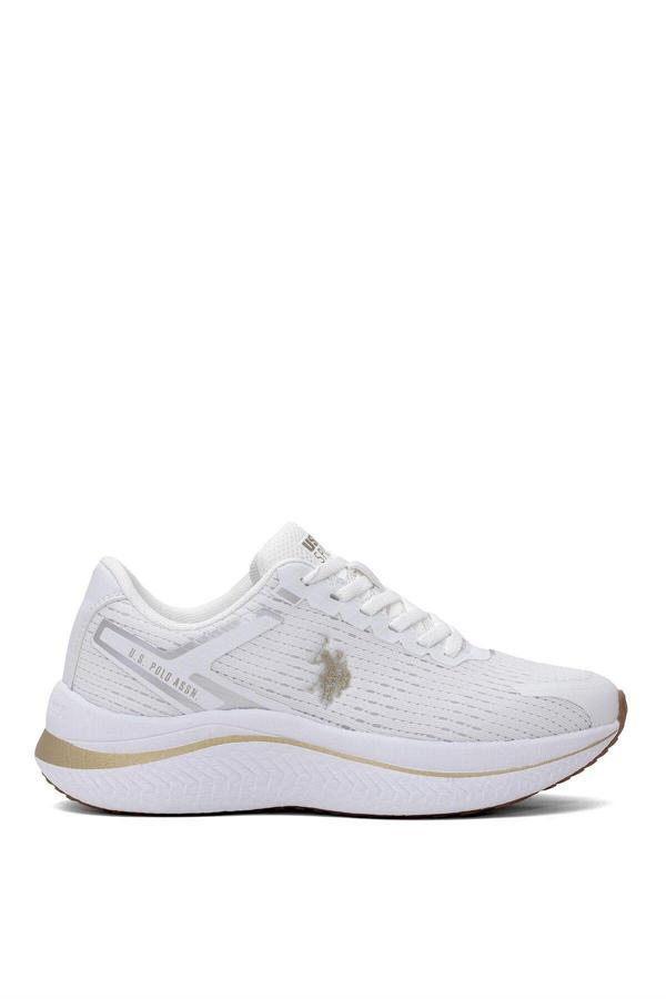 U.S. Polo Assn. 101938169 5M Genesis Wmn 5Fx Kadın Koşu Ayakkabısı Beyaz - Altın - Image 1