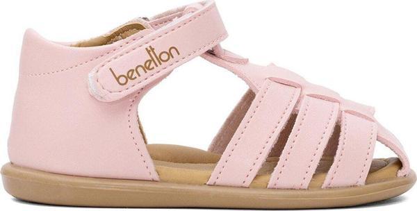Benetton Bn-1251 Bebe Kız Çocuk Sandalet Pudra - Image 1
