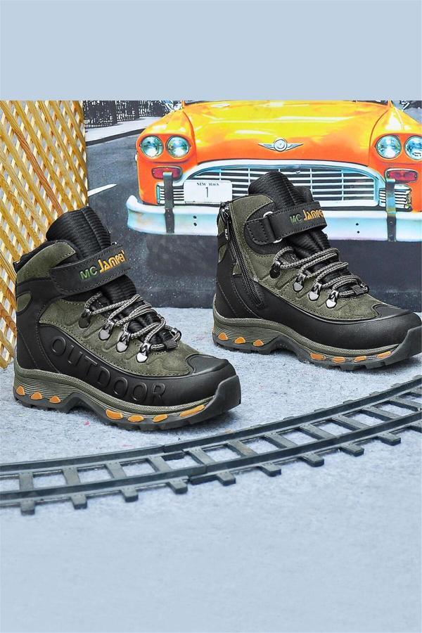 Mc Jamper 2115 Filet Erkek Çocuk Outdoor Bot Siyah - Haki - Image 1
