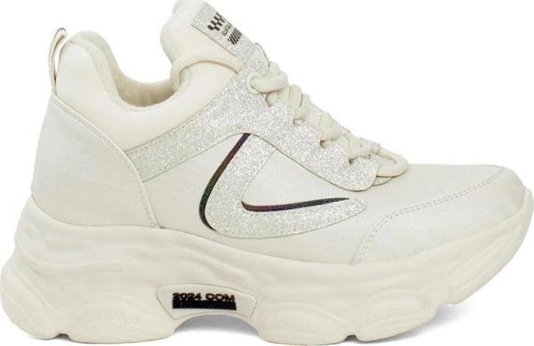 Guja 24K302 Kadın Yüksektaban Sneaker Yürüyüş Ayakkabıs-Bej - Image 1