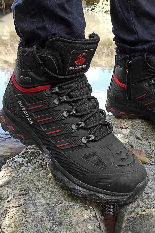 Mc Jamper 1823 Erkek Outdoor Bot Siyah - Kırmızı - Image 1
