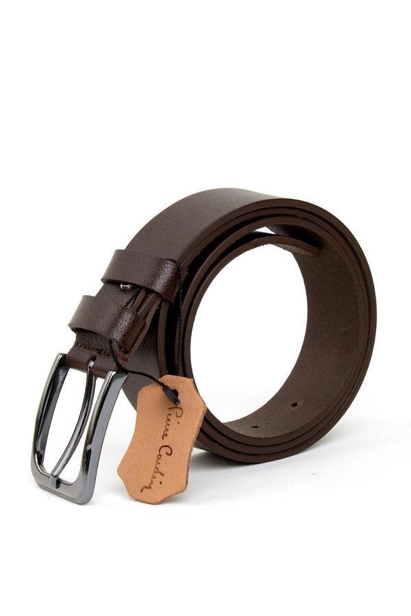Pierre Cardin Pc352 Erkek 3,5 Cm Hakiki Deri Kemer Kahverengi - Image 1