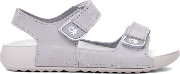 Benetton Bn-1419 Filet Erkek Çocuk Düz Sandalet Gri - Image 1