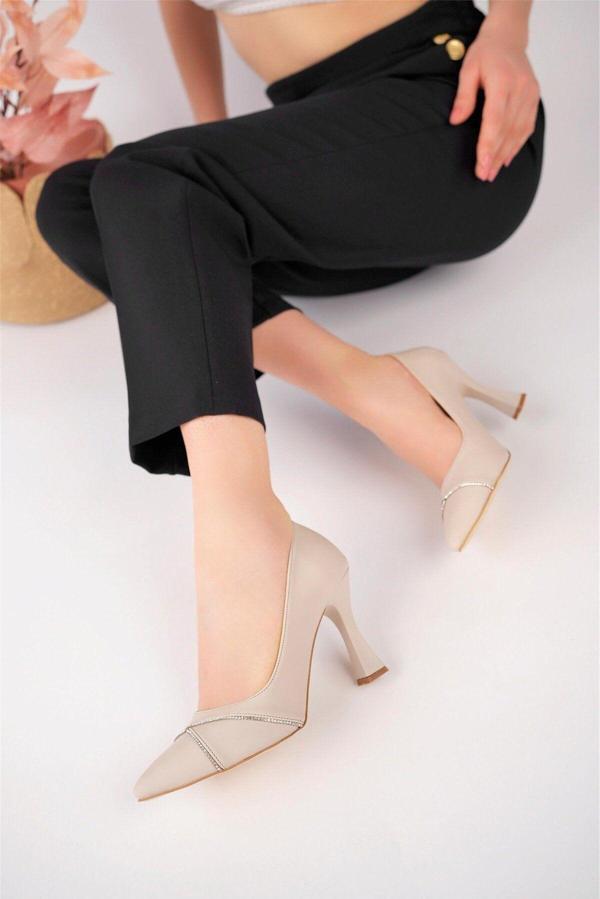 Ayakkabı Fuarı Elit Mst2038V Kadın Stiletto Ten - Image 1