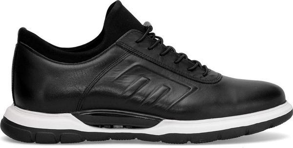 Voyager Y1033 Erkek Hakiki Deri Casual Ayakkabı Siyah - Image 1