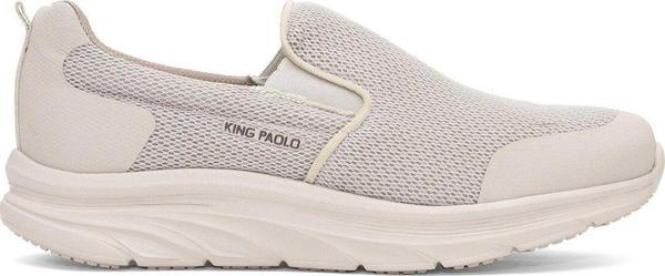 King Paolo D1114 High Step Erkek Memory Foam Yürüyüş Ayakkabısı Bej - Image 1