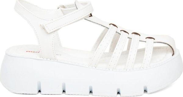 Minican J F 210 Filet Erkek Çocuk Düz Sandalet Beyaz - Image 1