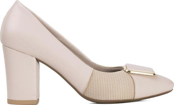 Ayakkabı Fuarı Elit Sıs01 Kadın Klasik Topuklu Ayakkabı Ten - Image 1