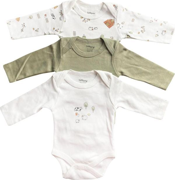 Tiffany Baby Farm Village Theme 3'lü Uzun Kol Body 51011 - Image 1