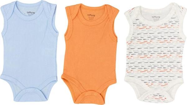 Tiffany Baby Striped Theme 3'lü Atlet Body 53009 - Image 1