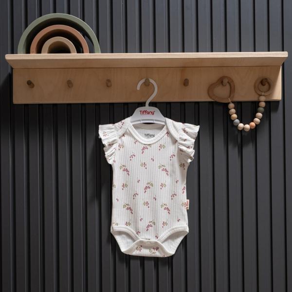 Tiffany Baby Purple Grape Theme Atlet Fırfırlı Body 47009 - Image 1