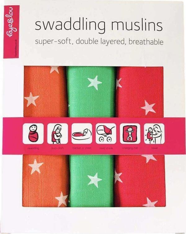 3'lü Çok Amaçlı Müslin Örtü - Image 1