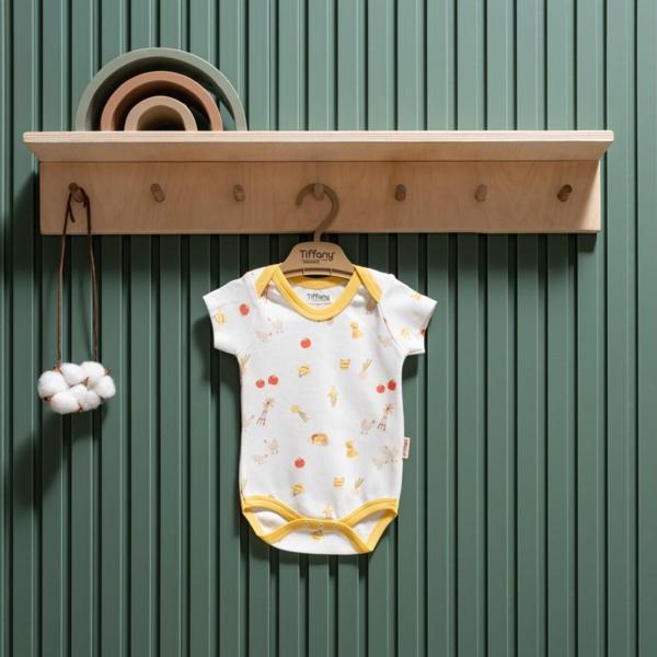 Tiffany Baby Strawberry Organik Theme Yarım Kol Body 45008 - Image 1