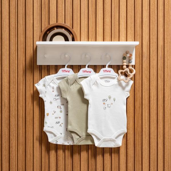 Tiffany Baby Farm Village Theme 3'lü Yarım Kol Body 51008 - Image 1