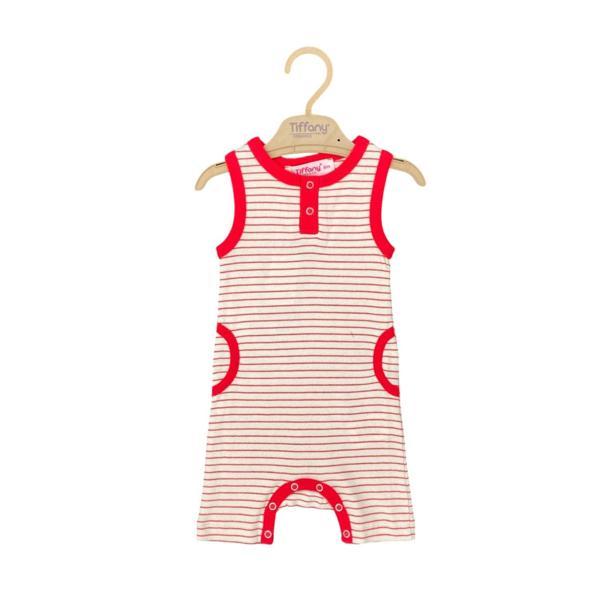 Tiffany Baby Organik Theme Askılı Cepli Rompy 88021 - Image 1