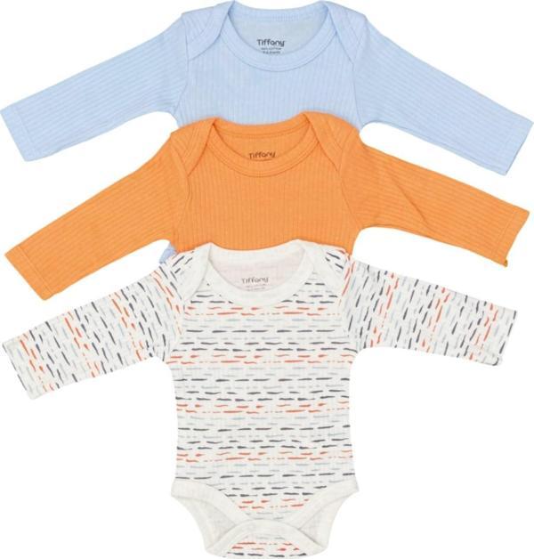 Tiffany Baby Striped Theme 3'lü Uzun Kol Body 53011 - Image 1